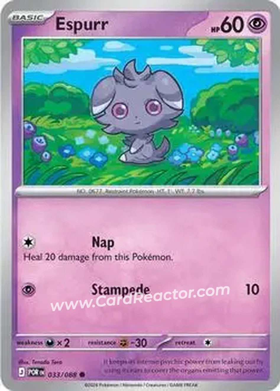 2026 Pokemon Mega Evolution Perfect Order #033/088 - Espurr