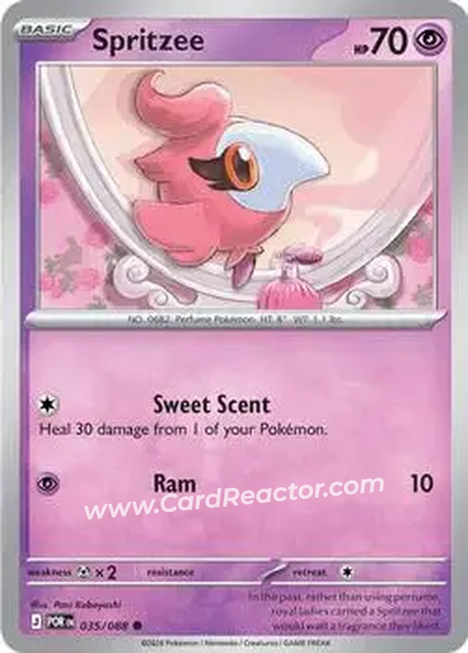 2026 Pokemon Mega Evolution Perfect Order #035/088 - Spritzee