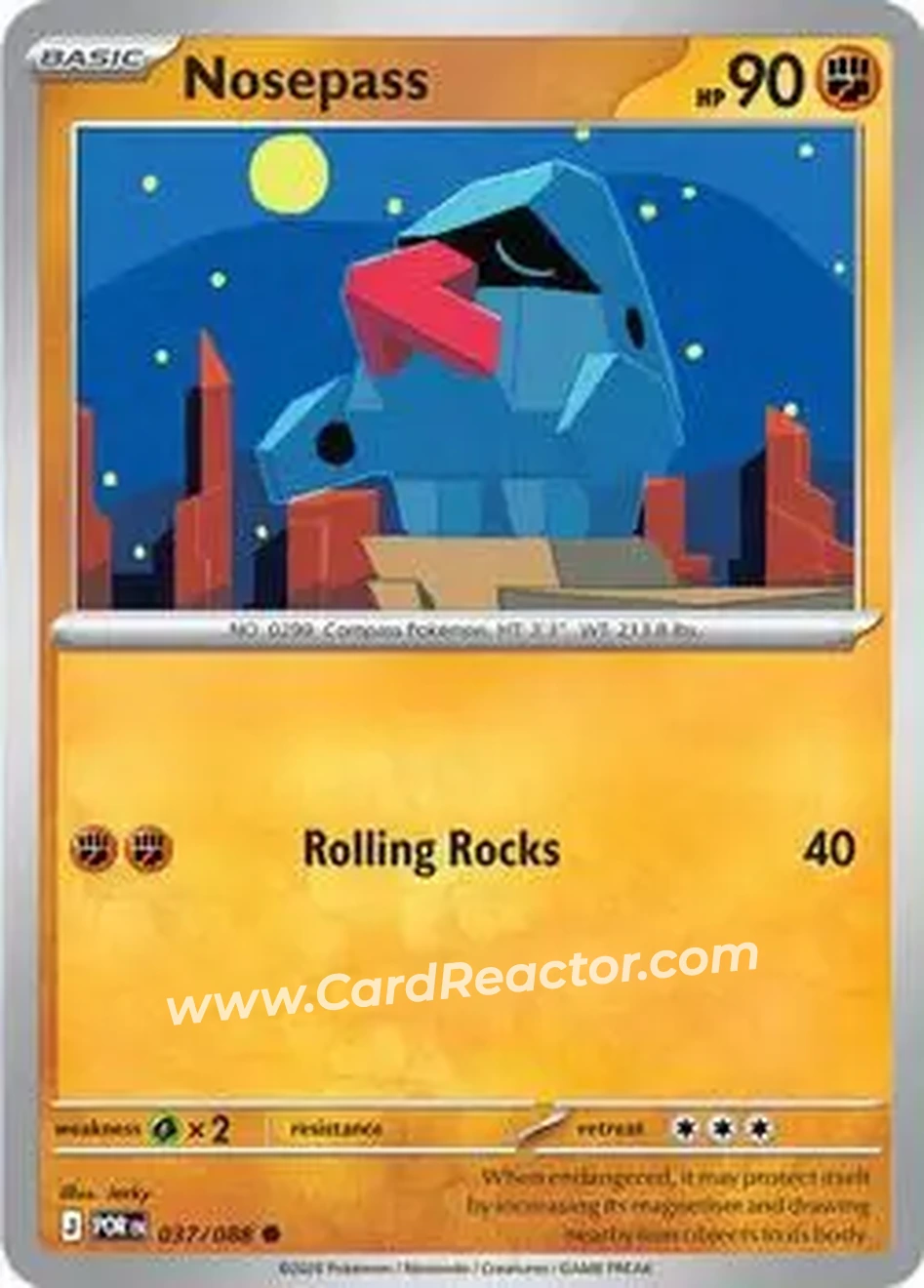 2026 Pokemon Mega Evolution Perfect Order #037/088 - Nosepass