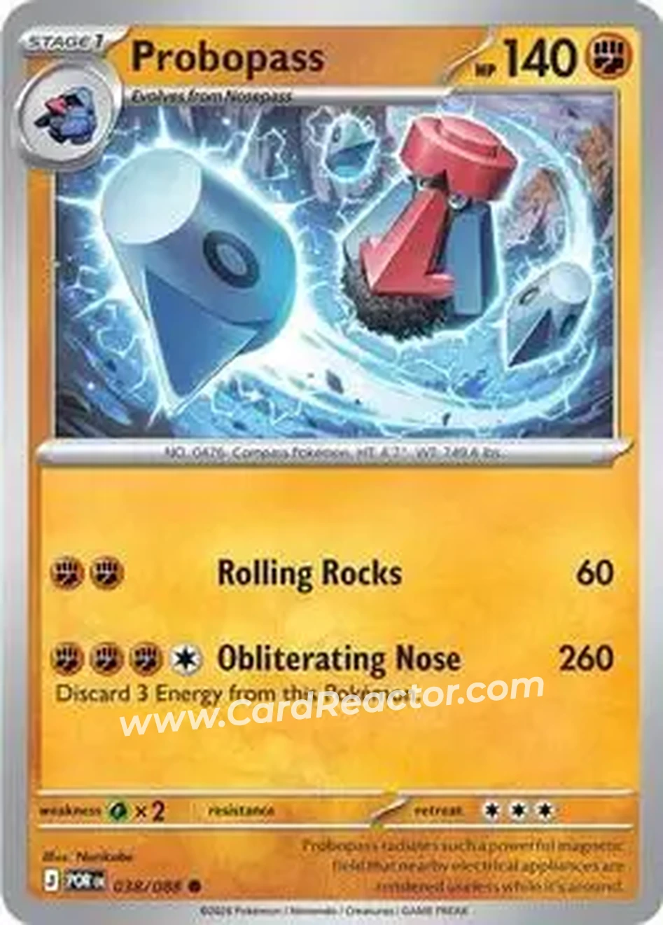 2026 Pokemon Mega Evolution Perfect Order #038/088 - Probopass