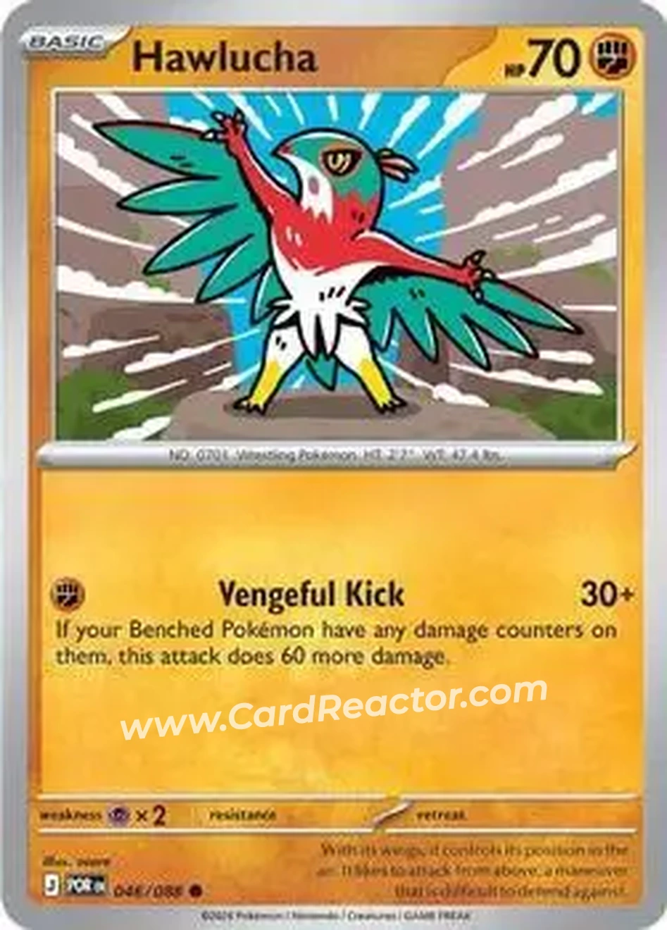 2026 Pokemon Mega Evolution Perfect Order #046/088 - ルチャブル - Front