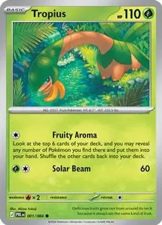 2026 Pokemon Mega Evolution Pitch Black #001/084 Tropius