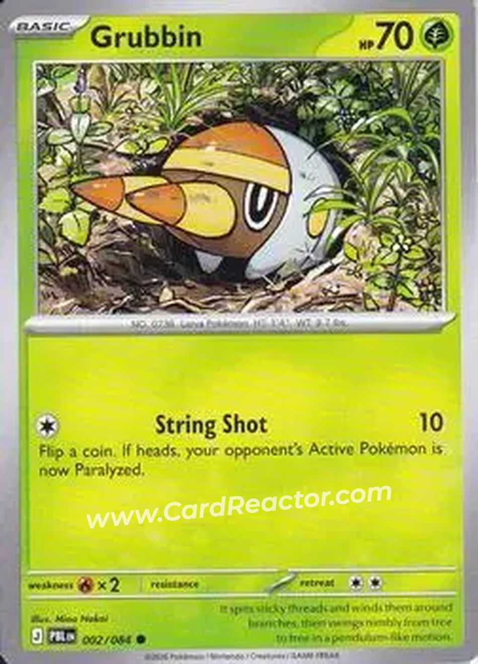2026 Pokemon Mega Evolution Pitch Black #002/084 - Grubbin