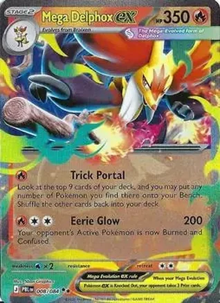2026 Pokemon Mega Evolution Pitch Black #008/084 Delphox