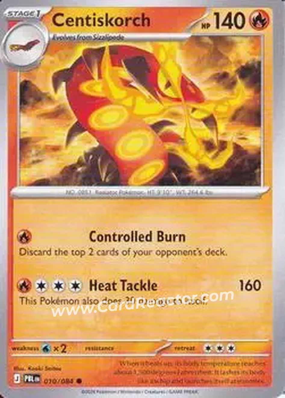 2026 Pokemon Mega Evolution Pitch Black #010/084 - Centiskorch