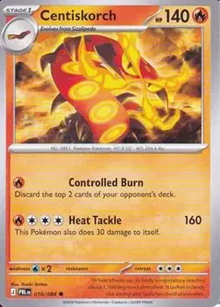 2026 Pokemon Mega Evolution Pitch Black #010/084 - Centiskorch