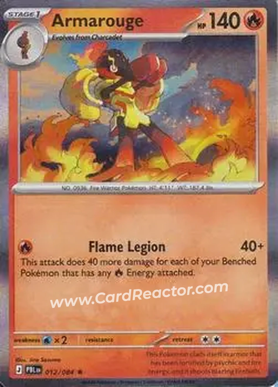 2026 Pokemon Mega Evolution Pitch Black #012/084 - Armarouge