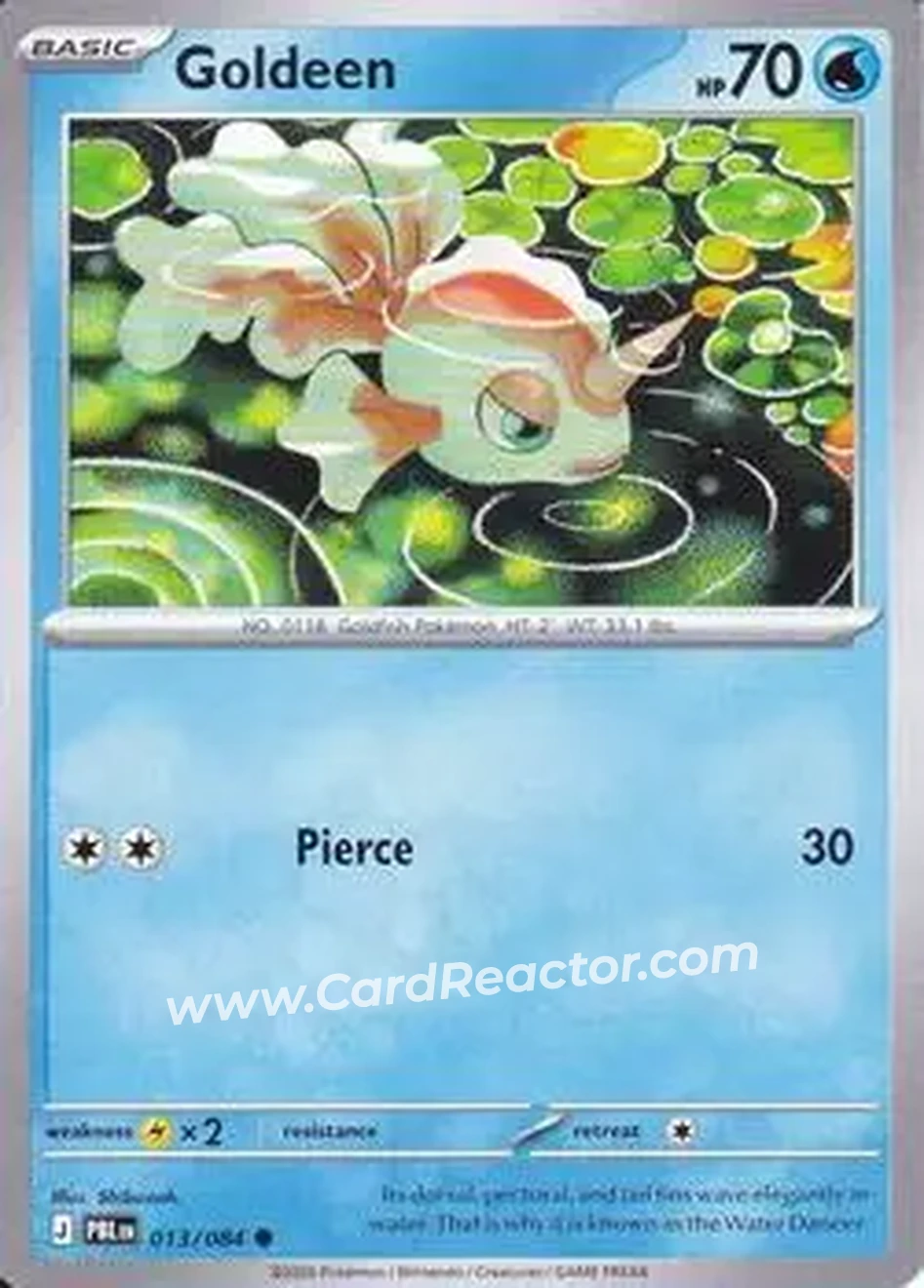 2026 Pokemon Mega Evolution Pitch Black #013/084 - カスミのトサキント - Front