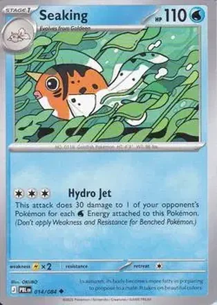 2026 Pokemon Mega Evolution Pitch Black #014/084 Seaking