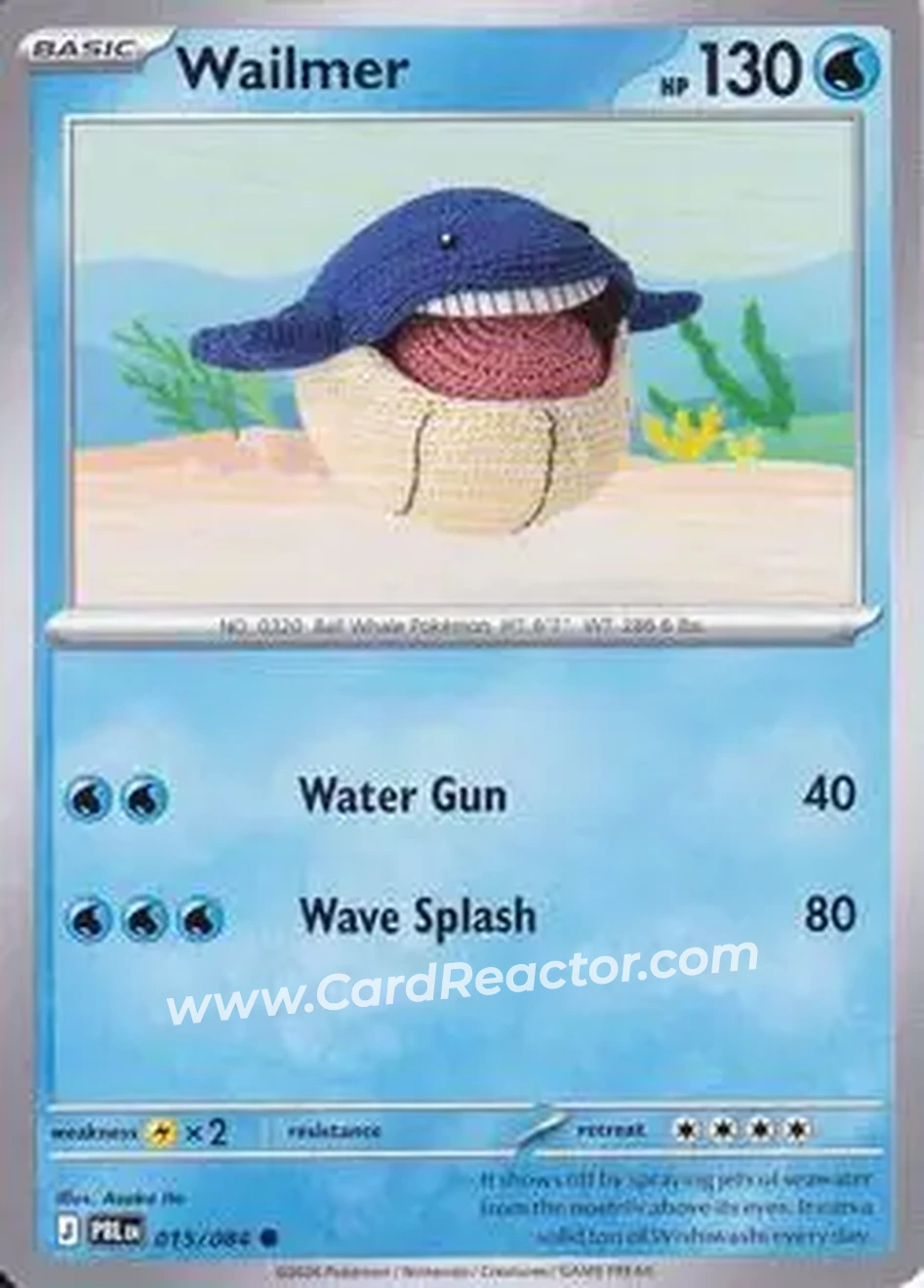 2026 Pokemon Mega Evolution Pitch Black #015/084 - Wailmer