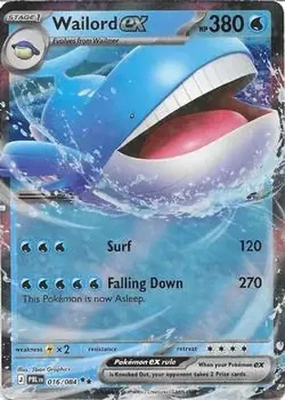 2026 Pokemon Mega Evolution Pitch Black #016/084 - Wailord ex
