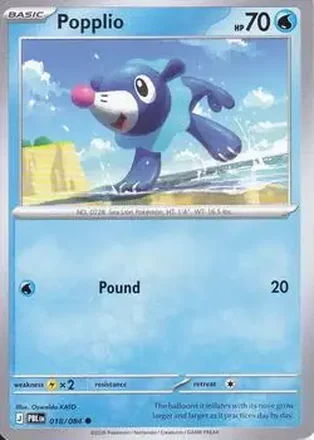 2026 Pokemon Mega Evolution Pitch Black #018/084 Popplio