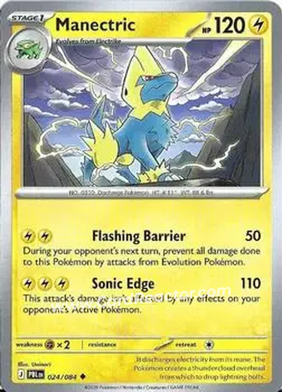 2026 Pokemon Mega Evolution Pitch Black #024/084 - Manectric