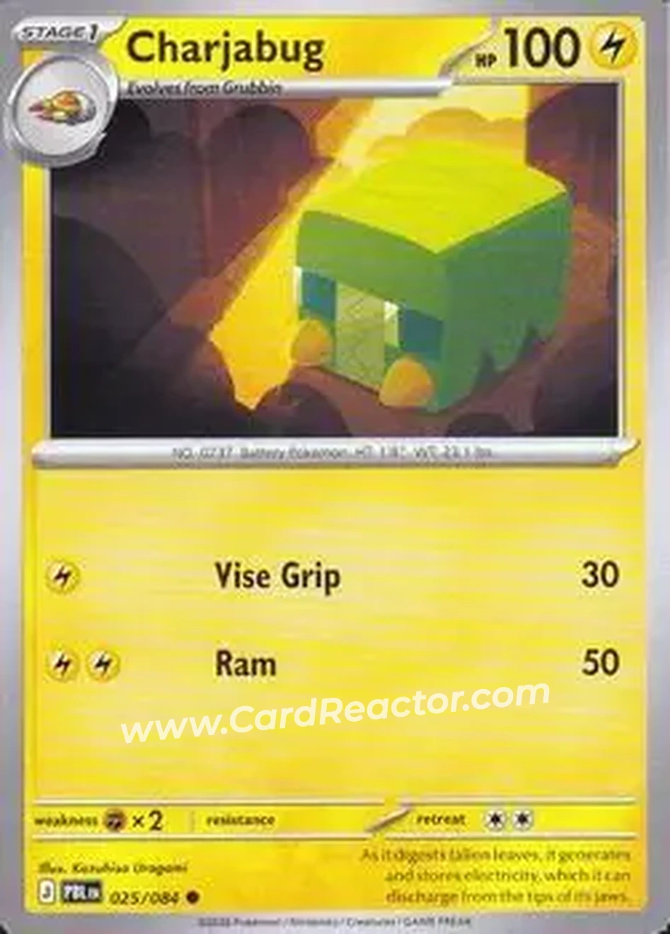 2026 Pokemon Mega Evolution Pitch Black #025/084 - Charjabug