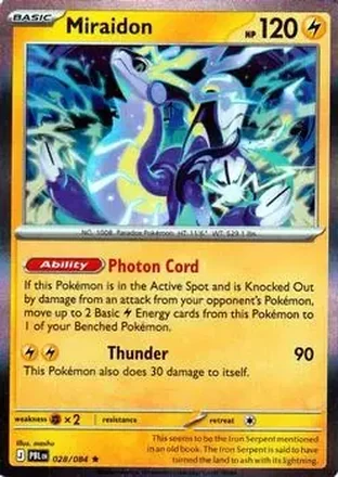 2026 Pokemon Mega Evolution Pitch Black #028/084 - Miraidon