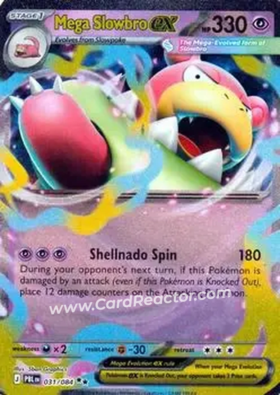 2026 Pokemon Mega Evolution Pitch Black #031/084 - Slowbro - Front