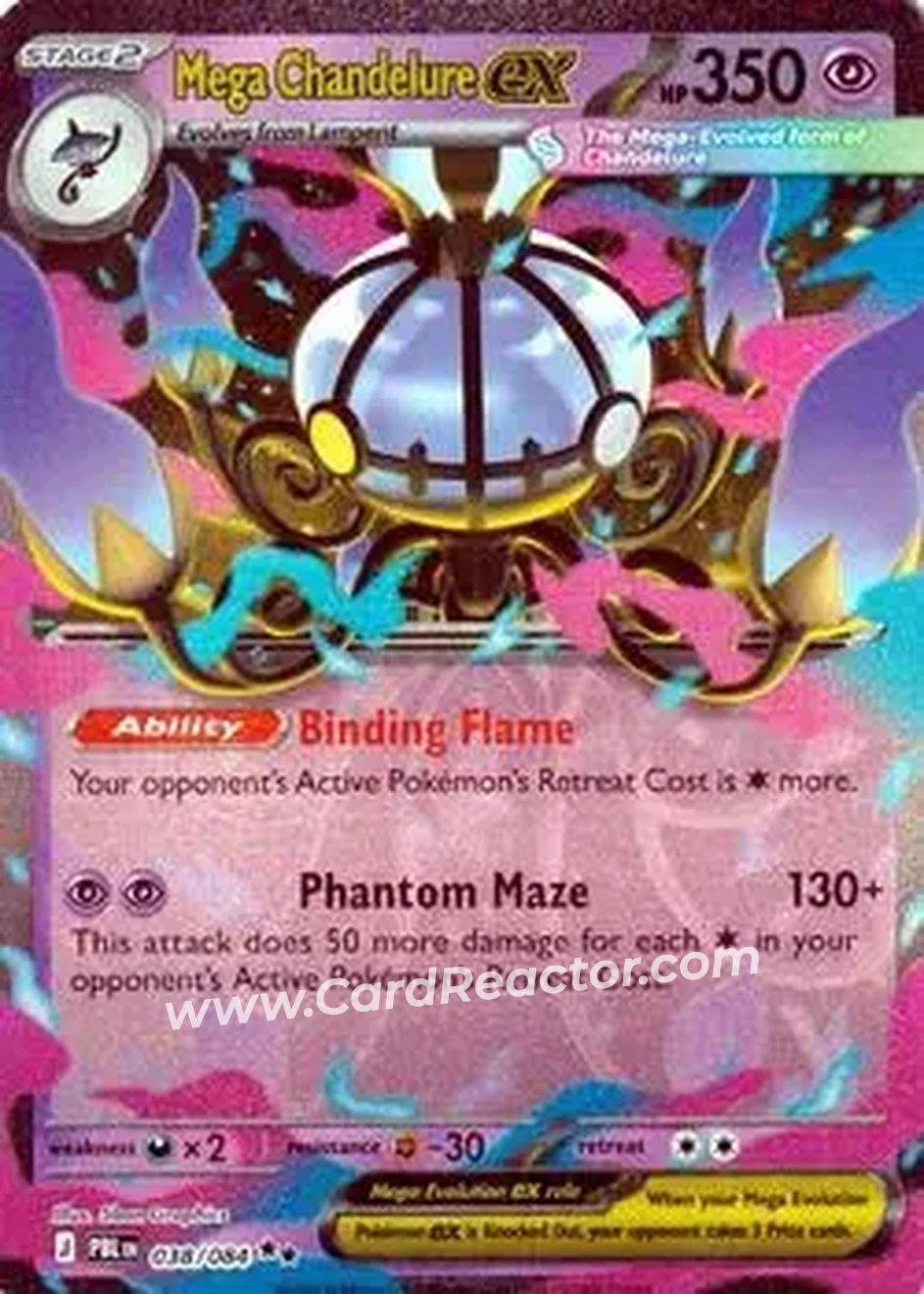 2026 Pokemon Mega Evolution Pitch Black #038/084 - Chandelure