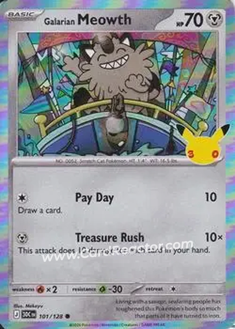 2026 Pokemon 30th Celebration #101/128 - Meowth - Front