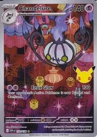 2026 Pokemon 30th Celebration #137/128 - Chandelure