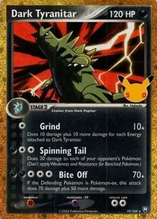 2026 Pokemon 30th Celebration - Classic Collection #19/109 - Dark Tyranitar