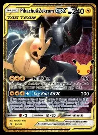 2026 Pokemon 30th Celebration - Classic Collection #33/181 - Pikachu & Zekrom GX