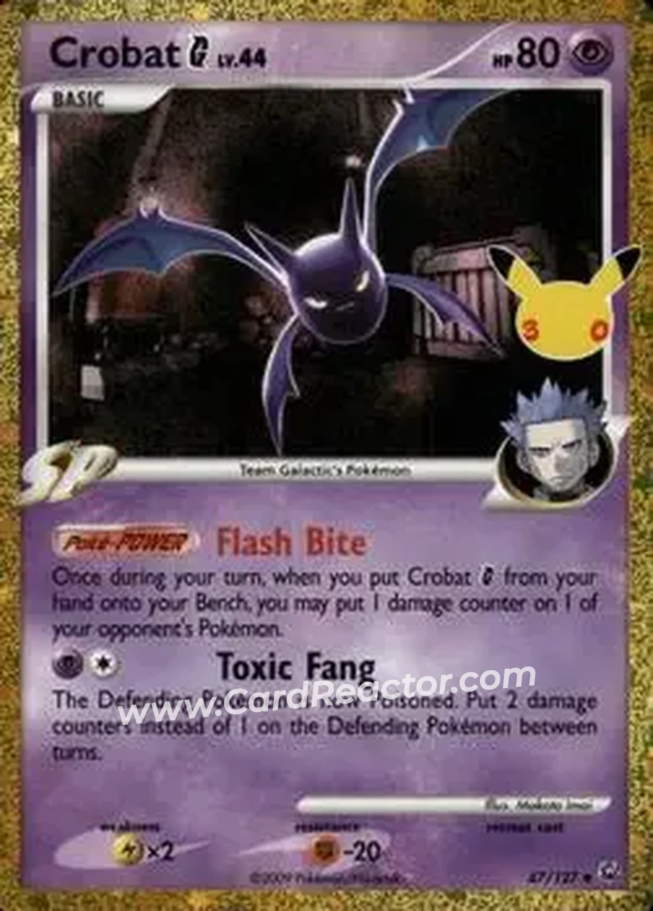 2026 Pokemon 30th Celebration - Classic Collection #47/127 - Crobat - Front