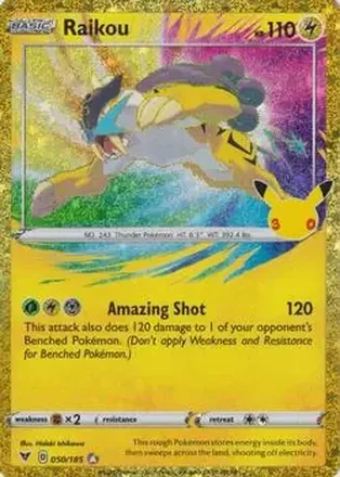 2026 Pokemon 30th Celebration - Classic Collection #050/185 - Raikou