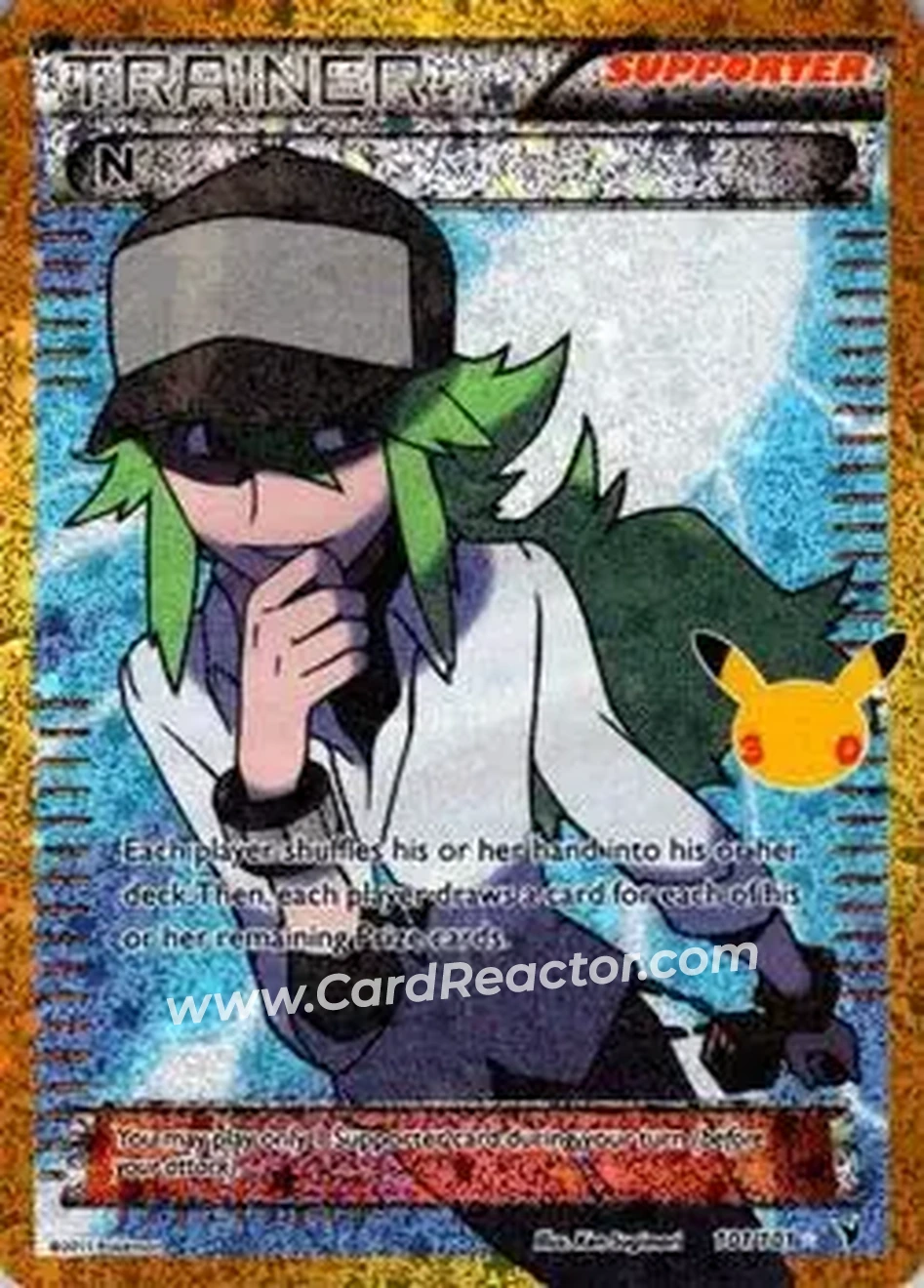 2026 Pokemon 30th Celebration - Classic Collection #101/101 - N - Front
