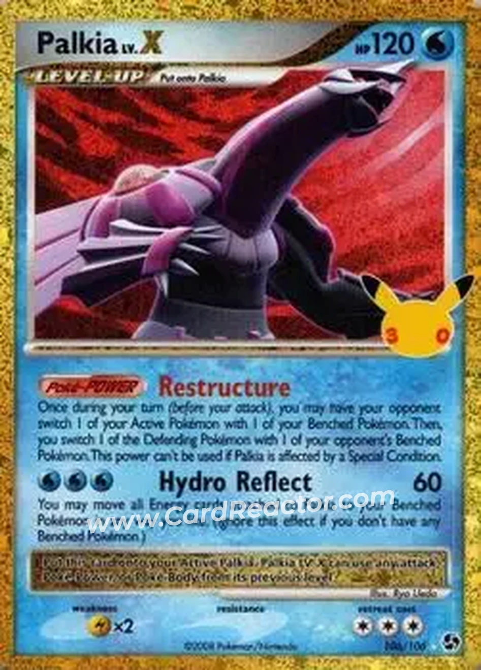 2026 Pokemon 30th Celebration - Classic Collection #106/106 - Palkia