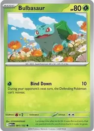 2025 Pokemon Mega Evolution #001/132 Bulbasaur