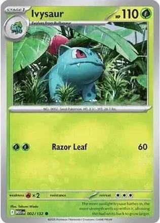 2025 Pokemon Mega Evolution #002/132 Ivysaur