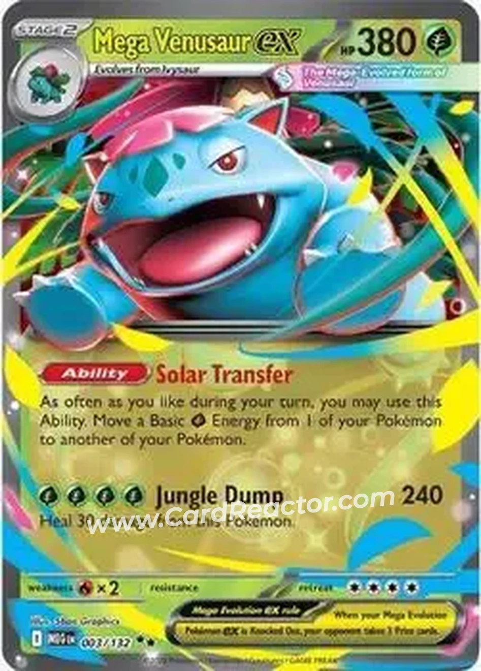 2025 Pokemon Mega Evolution #003/132 - Venusaur - Front