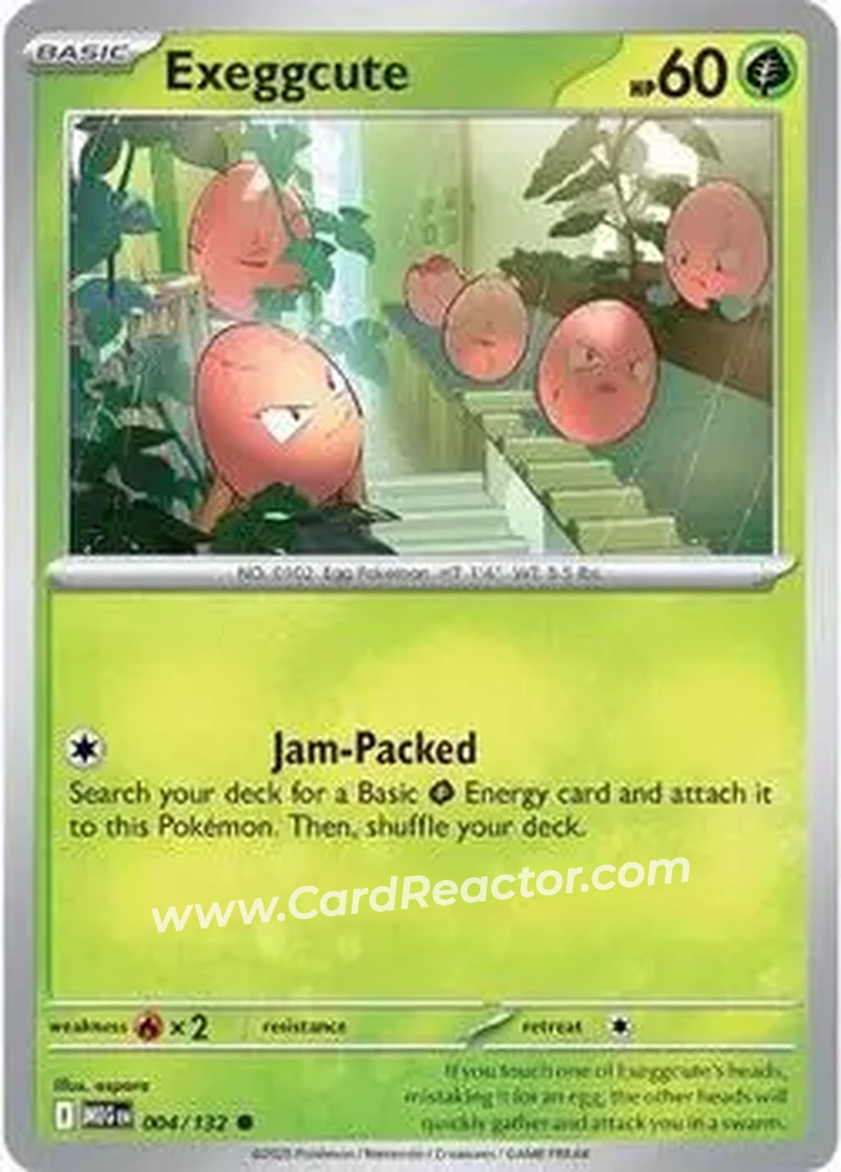 2025 Pokemon Mega Evolution #004/132 - Exeggcute - Front