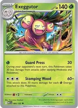 2025 Pokemon Mega Evolution #005/132 Exeggutor