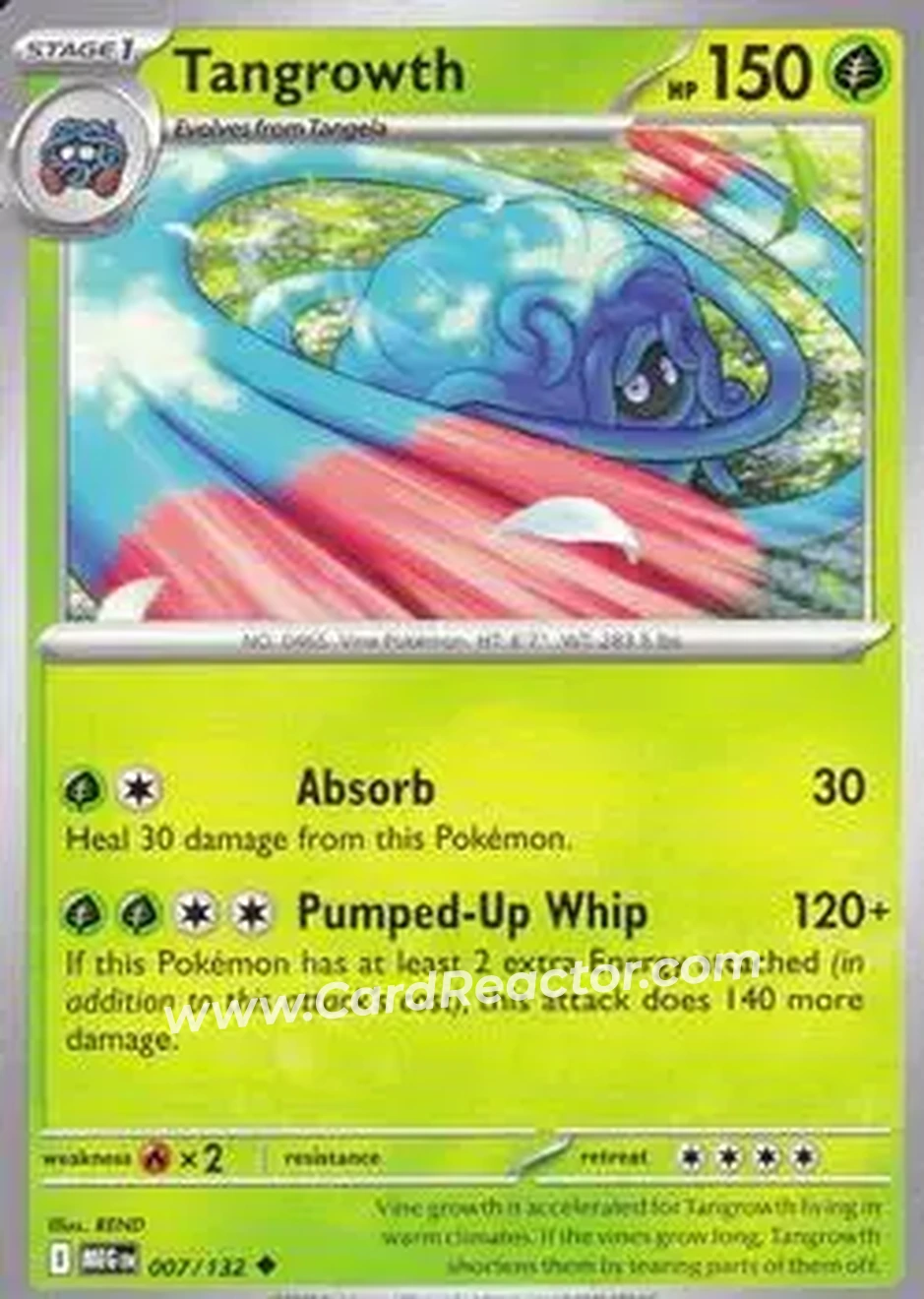 2025 Pokemon Mega Evolution #007/132 - Tangrowth