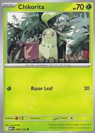 2025 Pokemon Mega Evolution #008/132 Chikorita