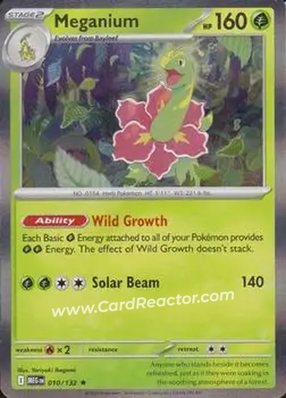 2025 Pokemon Mega Evolution #010/132 - Meganium - Front