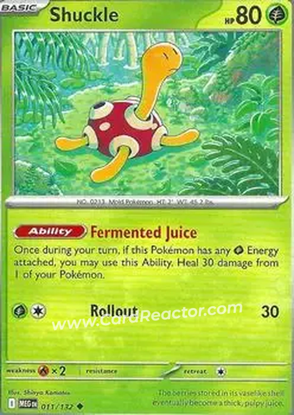 2025 Pokemon Mega Evolution #011/132 - Shuckle