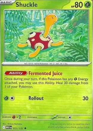 2025 Pokemon Mega Evolution #011/132 Shuckle