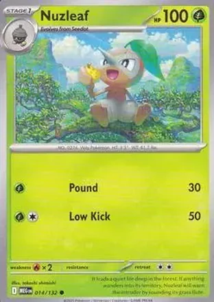 2025 Pokemon Mega Evolution #014/132 Nuzleaf