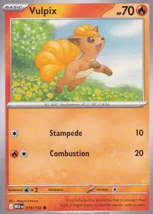 2025 Pokemon Mega Evolution #019/132 Vulpix