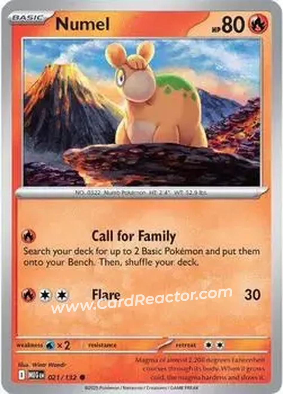 2025 Pokemon Mega Evolution #021/132 - Numel