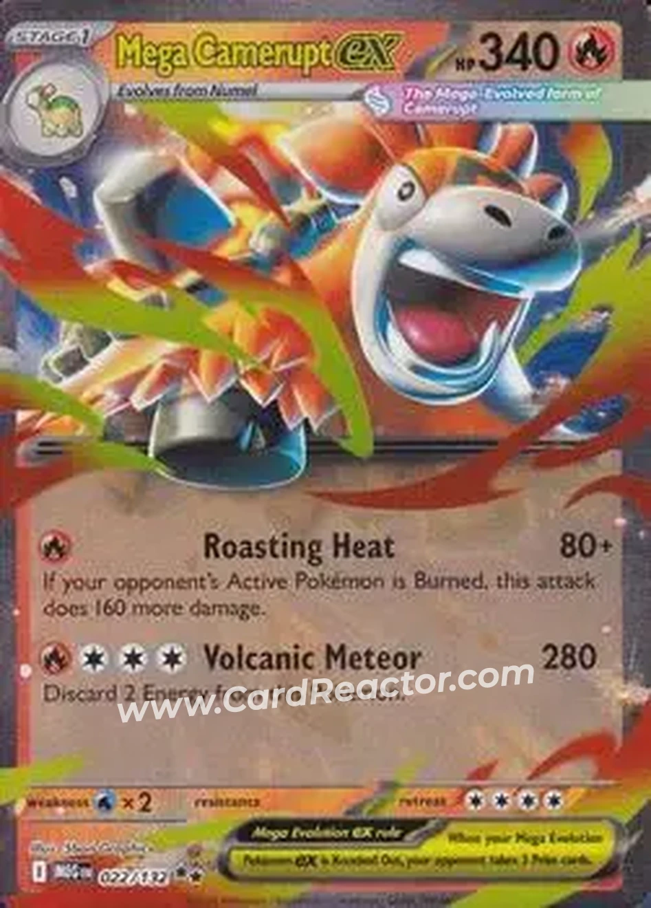 2025 Pokemon Mega Evolution #022/132 - Camerupt