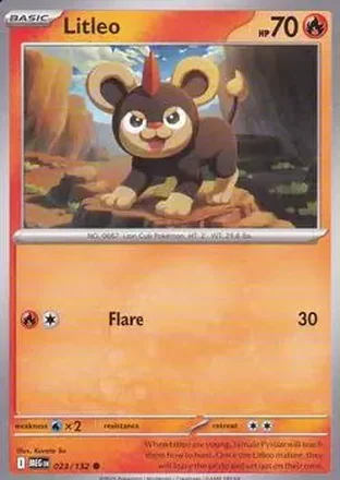 2025 Pokemon Mega Evolution #023/132 Litleo