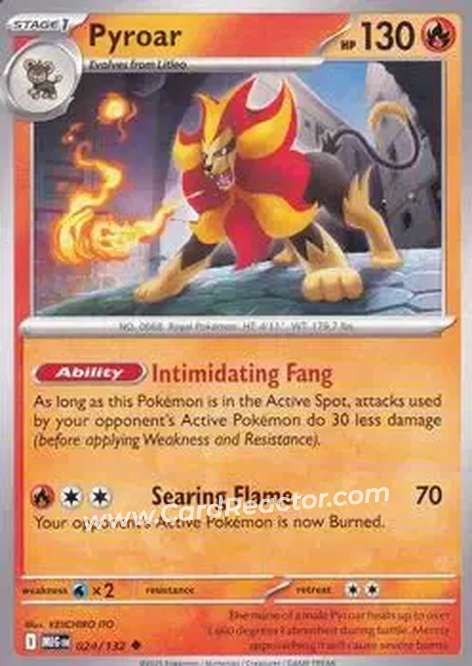 2025 Pokemon Mega Evolution #024/132 - Pyroar