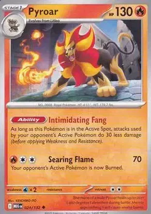 2025 Pokemon Mega Evolution #024/132 Pyroar