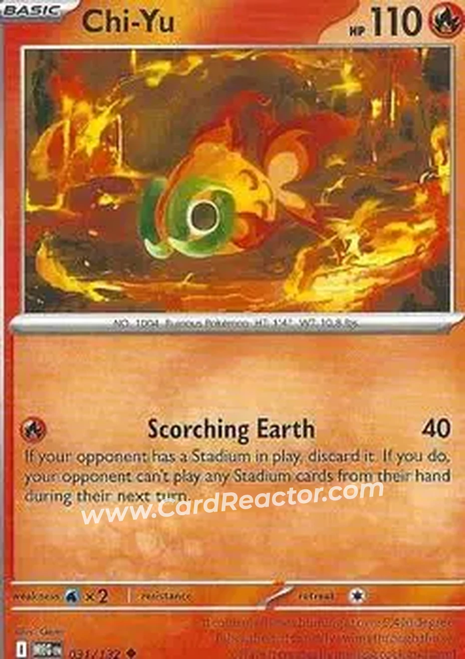 2025 Pokemon Mega Evolution #031/132 - Chi-Yu - Front
