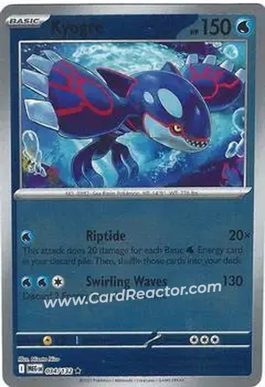 2025 Pokemon Mega Evolution #034/132 - Kyogre