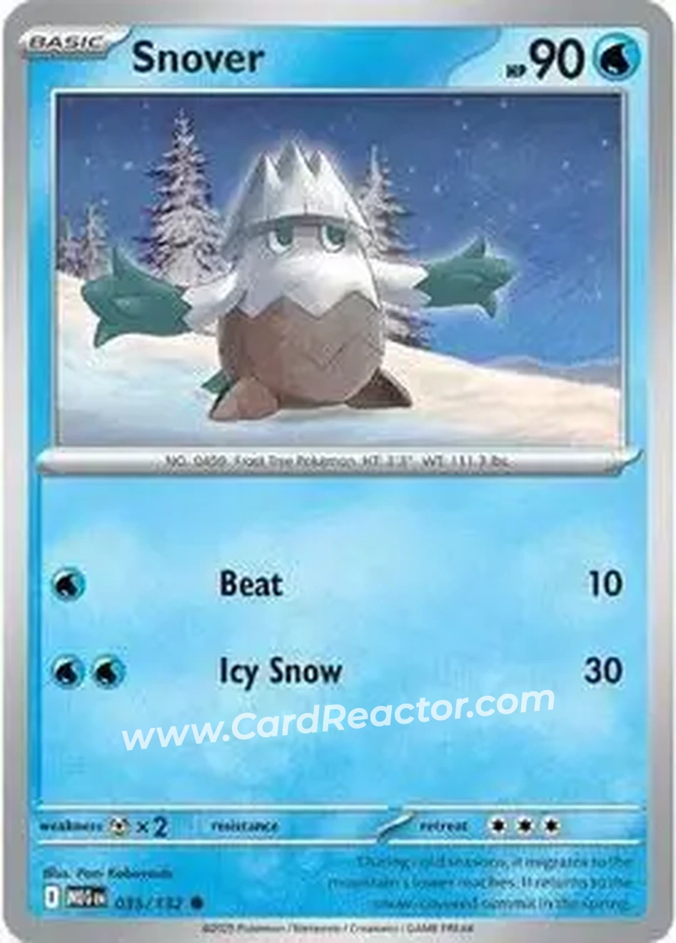 2025 Pokemon Mega Evolution #035/132 - ユキカブリ