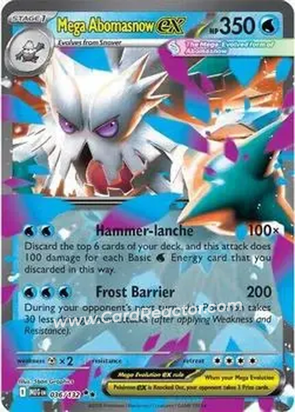 2025 Pokemon Mega Evolution #036/132 - ユキノオー